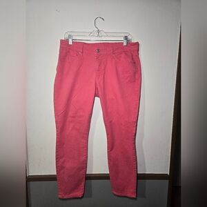 Levi's Jeans Womens 31 Pink Cotton Stretch Mid Rise Skinny 5 Pocket Casual